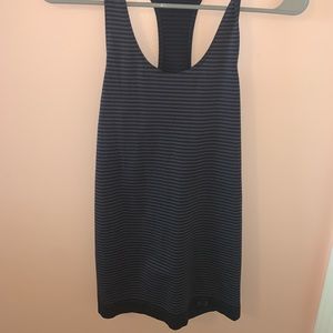 Black Under Amour Striped Tank Top